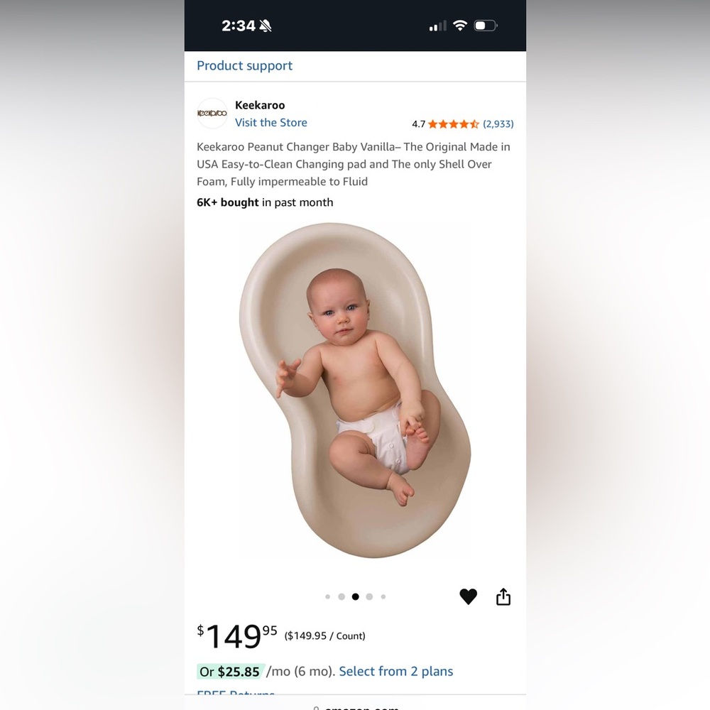 Beige Keekaroo Changing Pad